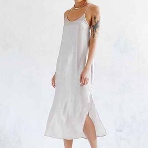 Silence and noise silver midi dress